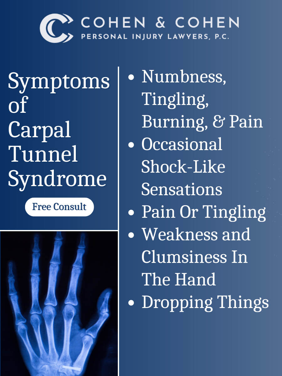 symptoms of carpal tunnel syndrome - cohen & cohen new york